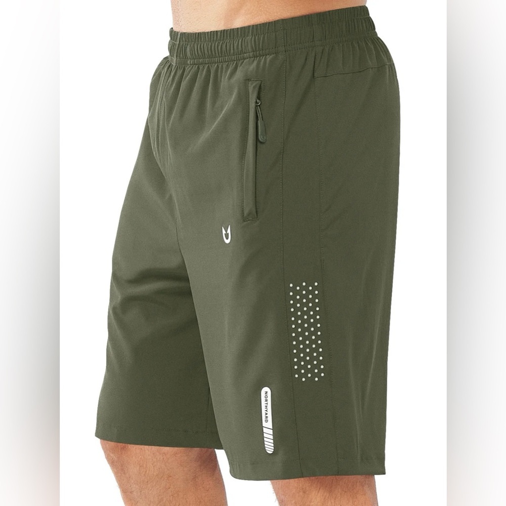 Men's Hiking 9 Inch Inseam Athletic Shorts Quick Dry Fit Gym Workout 3XL